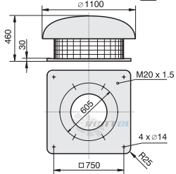 Rosenberg DHW 630-4-4 D - описание, технические характеристики, графики